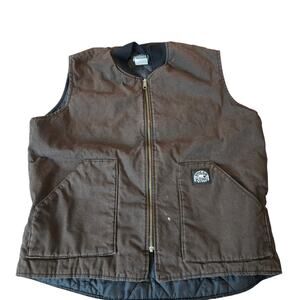 Polar King insulated Brown work vest men's size large